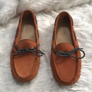 Cole Haan Gunnison II Suede Moccasins (orange)